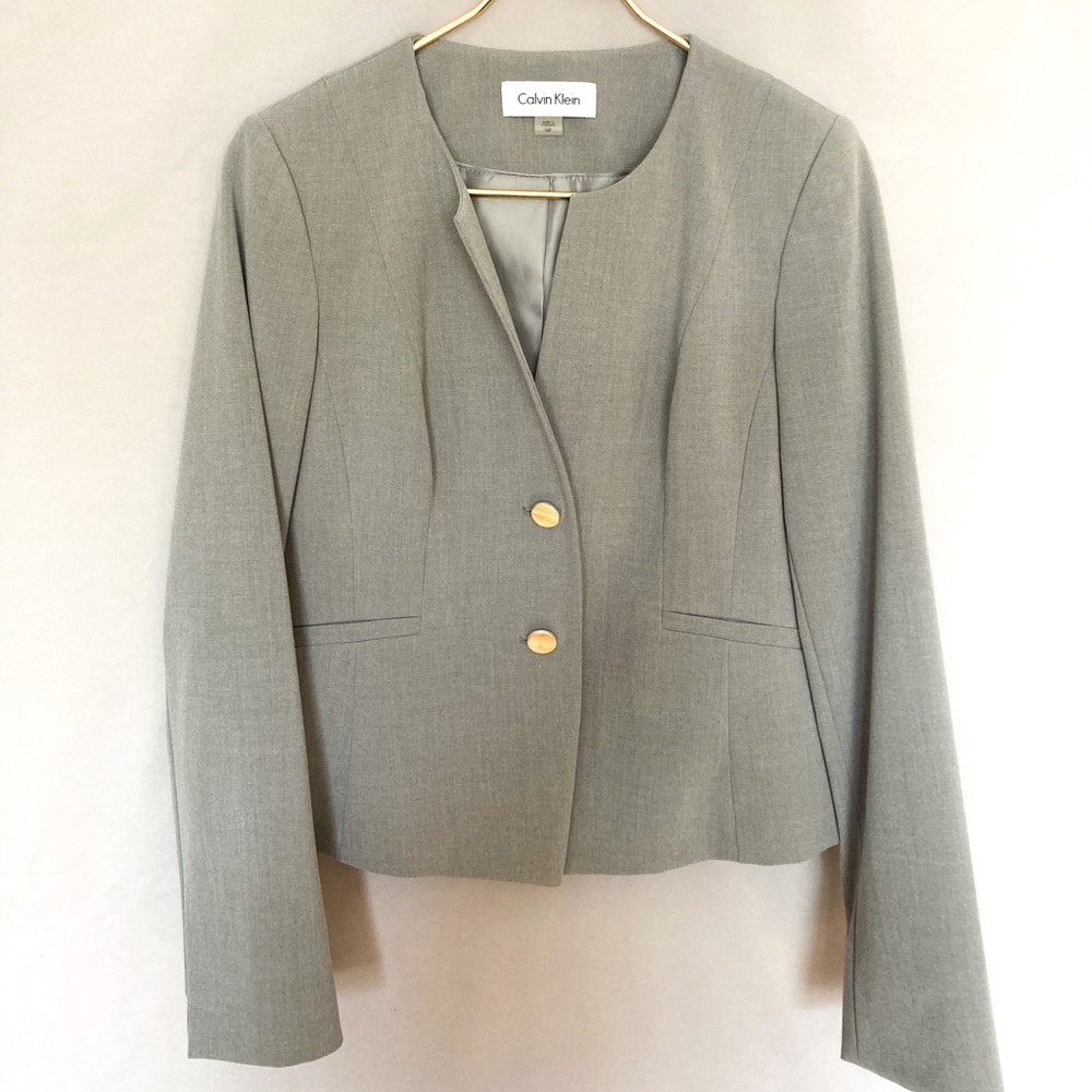 Gray Calvin Klein Blazer
